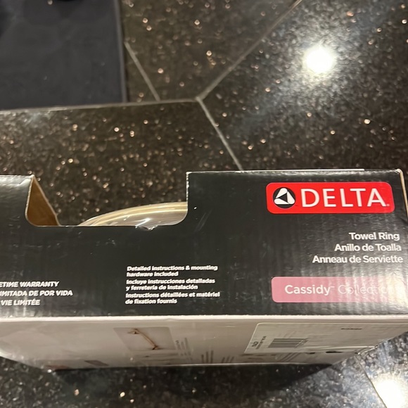 Towel ring by Delta faucet. Champagne bronze. - Picture 3 of 3